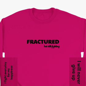 Heal Thyself - Fractured but still Fighting - Embroidered Classic Unisex Crewneck Sweatshirt